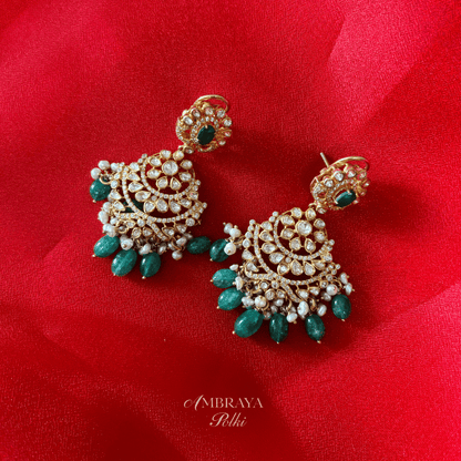 Ira Earrings - Ambraya Polki