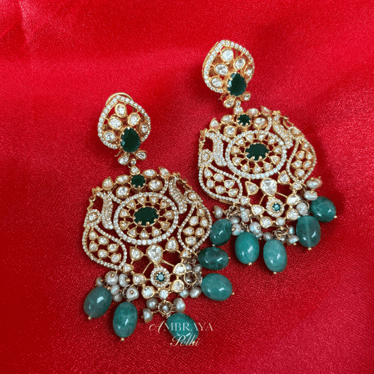 Adya Earrings - Ambraya Polki