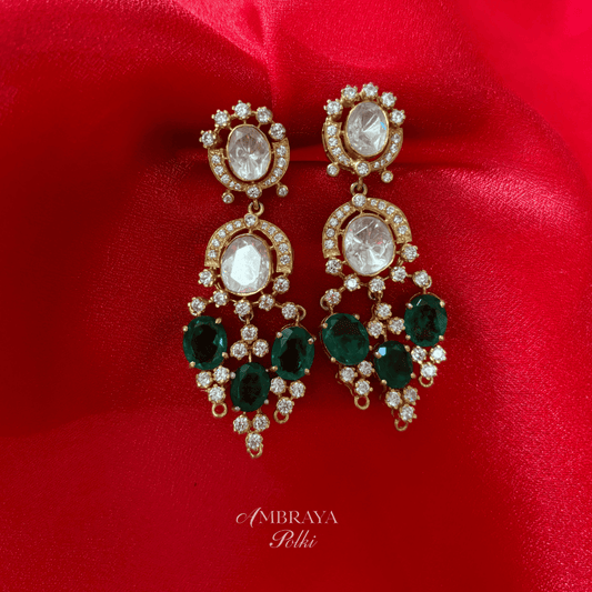 Kiara Earrings - Ambraya Polki