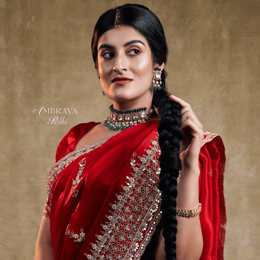 Nurvi Necklace Set - Ambraya Polki