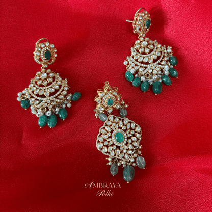 Ira Pendant Set - Ambraya Polki