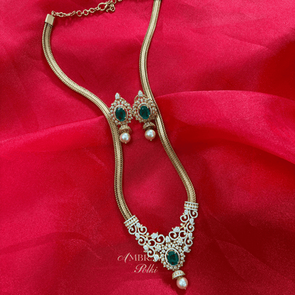 Nitya Necklace Set - Ambraya Polki