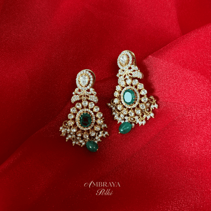 Keya Earrings - Ambraya Polki