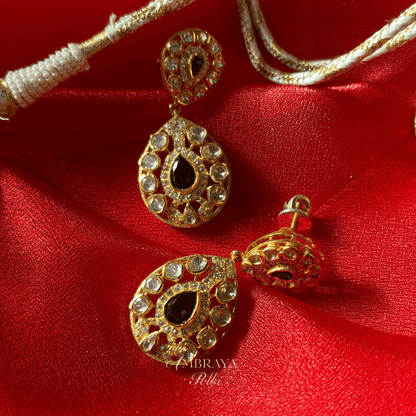 Tanvika Earrings - Ambraya Polki